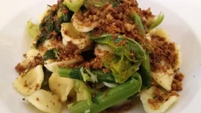Lyon 7e - Restaurant Veronatuti - Orecchiette con le cime di rapa (plat originaire des Pouilles)